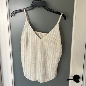 White tank top with black stripes